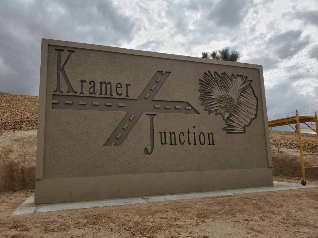 Kramer Junction-Monument & Culvert Staining